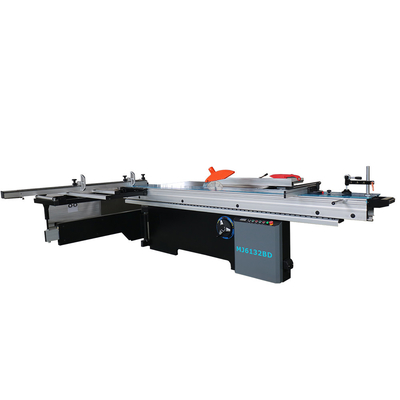 Dauerhafte Schiebetischsäge zur Holzbearbeitung mit 300 mm Blade Durchmesser 220V 380V Spannung und robustes Paket Größe 1000*600*800mm